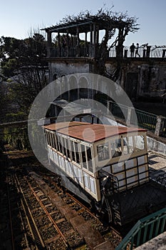 Funicular of Bom Jesus do Monte Sanctuary.The eldest funicular of the world, using water as motion power.