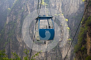 Funicular cabin in China