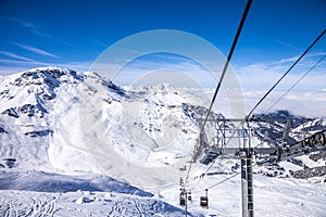 Funicular at French Alps