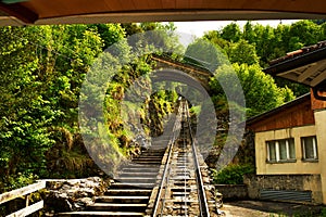 Funicular rail near Reichenbach