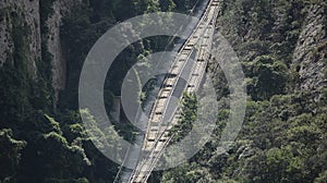 Funicular railway crossing