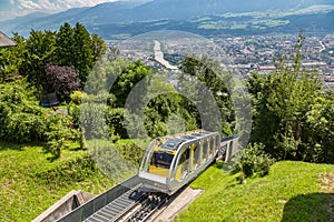 Funicular railway in Innsbruck