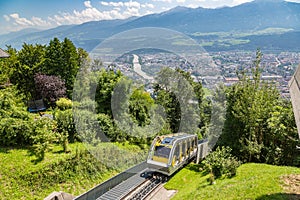 Funicular railway in Innsbruck