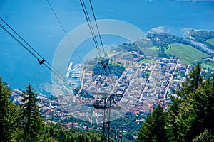 Funicular to Cardada and city of Locarno with port