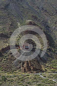 Funicular to volcano of Teide