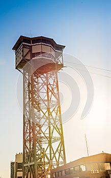 Funicular Tower in Barcelona