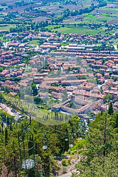 Funivia Colle Eletto in Gubbio, Italy