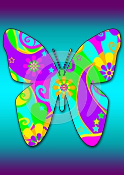 Funky butterfly photo