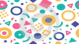 Funky Circles Squares Triangles Mix
