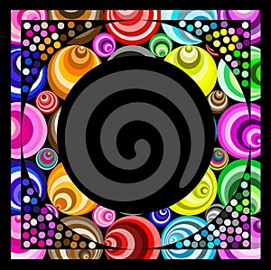 Funky circular frame