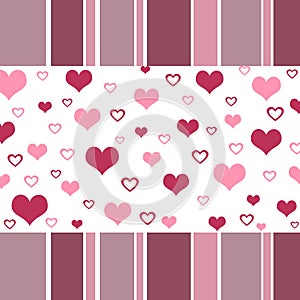 Funky hearts design