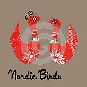 Funky Nordic birds