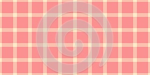 Funky pattern vector tartan, flannel background fabric texture. Merry christmas textile check seamless plaid in bisque and red