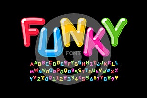 Funky playful style font design