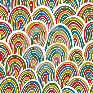 Funky seamless pattern.