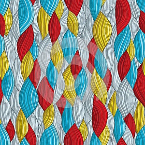 Funky waves seamless pattern