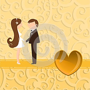 Funky wedding invitation