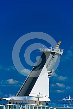 Funnel of cruise ship