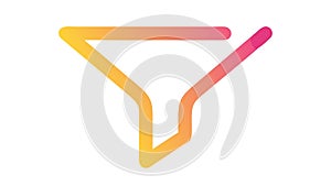 Funnel Filter Icon, Data Processing and Optimization vector design Generative AI