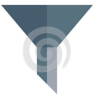 Funnel, Filter Isolated Vector Icon