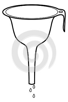 The funnel icon with water drops