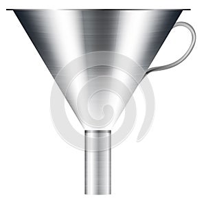 Funnel made of stainless steel