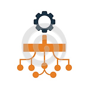 Funnel, scrum, project planning icon. Simple editable vector graphics