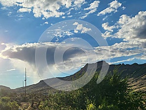 Funnel Storm Cloud Hovers over the Mountains!