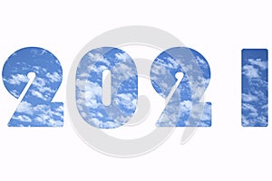 Funny 2021 3d white background