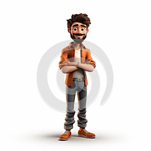 Funny 3d Cartoon Character Design By Samuel - Naturalistic Proportions