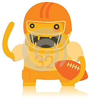 Funny American Footballer Monster