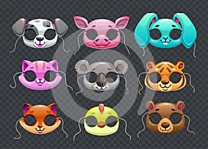 Funny animal masks.