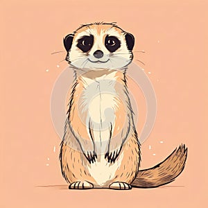 Funny animal. Meerkat, Suricata suricatta