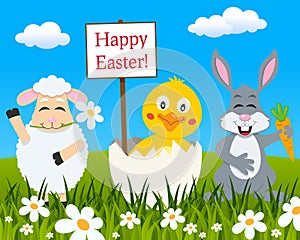 Funny Animals Wishing a Happy Easter