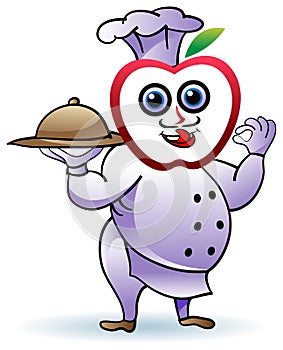 Funny apple chef