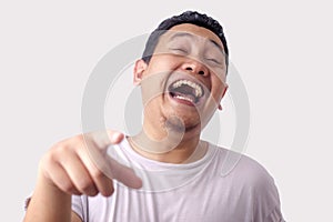 Funny Asian Man Laughing