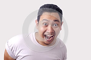 Funny Asian Man Laughing