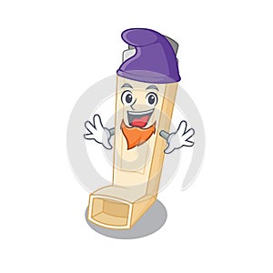 Funny asthma inhaler cartoon mascot performed as an Elf