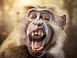 Funny baboon monkey