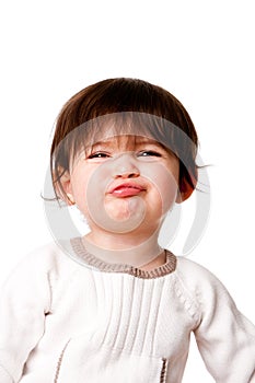 Funny baby toddler expression