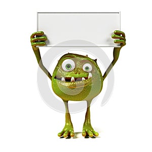 Funny bacteria toon character