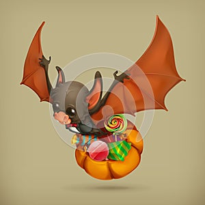 Funny bat icon