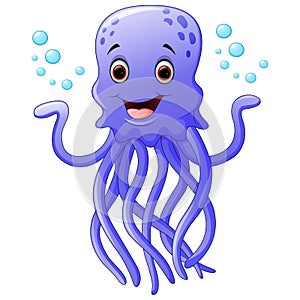 Funny and beautiful jellyfish