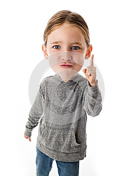 Funny Big Head Child