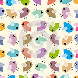 Funny birds background