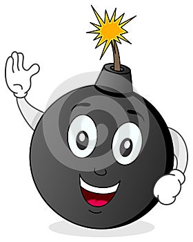 Funny Bomb Cartoon Character