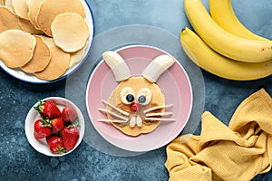 Funny breakfast kids pancake