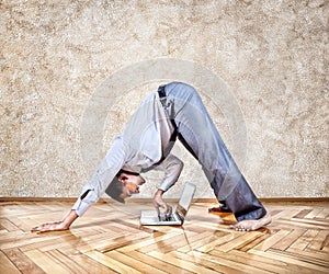 Funny business yoga img