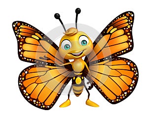 funny Butterfly cartoon character