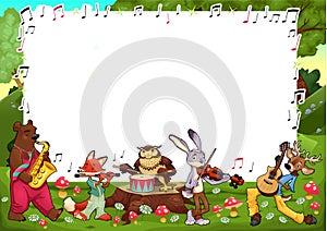 Funny card with empty space for text.